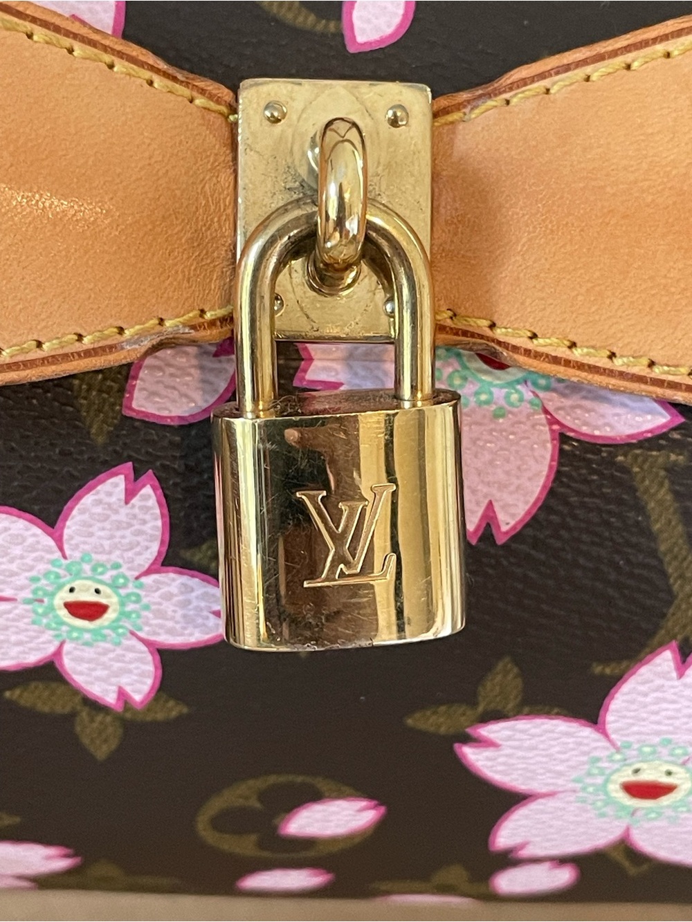 Louis Vuitton Murakami Monogram Mini Papillon with Pink Cherry Blossom Print - Picture 8 of 12